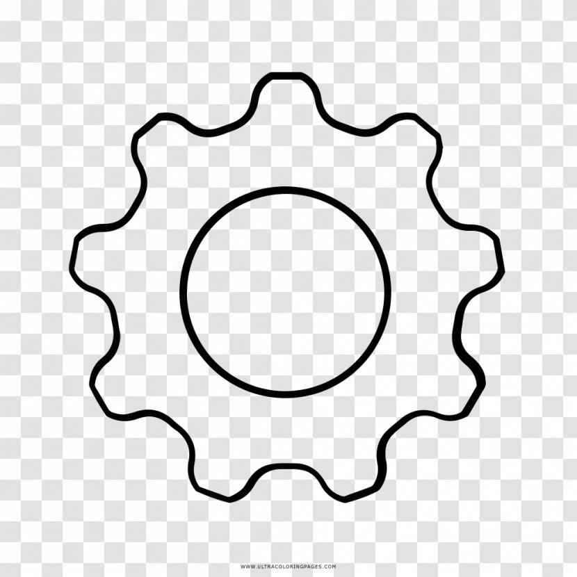 Coloring Book Drawing Gear Clip Art - Symmetry - Fiore Transparent PNG