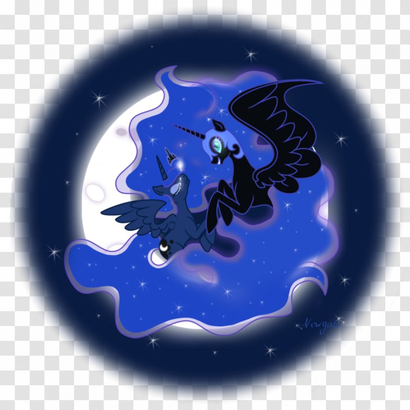 Princess Luna Dark Moon Darkness - Blue Transparent PNG