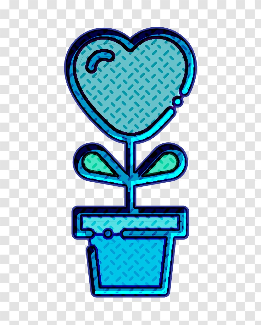 Heart Icon Love Marriage - Electric Blue Turquoise Transparent PNG