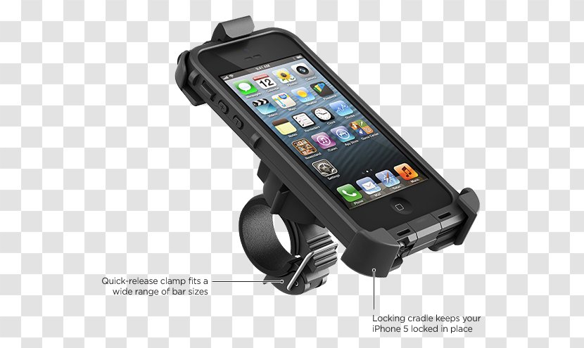 IPhone 5s 6 4S LifeProof - Communication Device - Mount Bike Transparent PNG