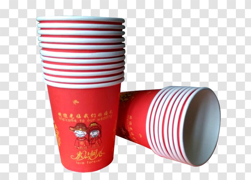Paper Cup - Mug - A Stack Of Cups Wedding Transparent PNG