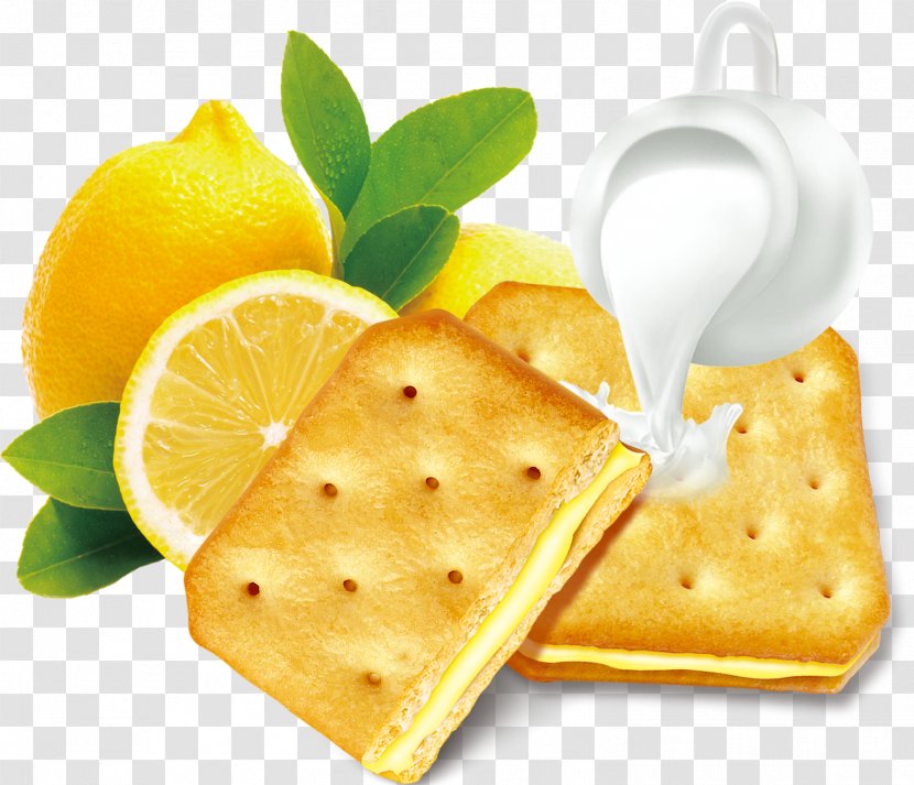 Food Lemon Diet Detoxification Health - Milk Biscuits Transparent PNG