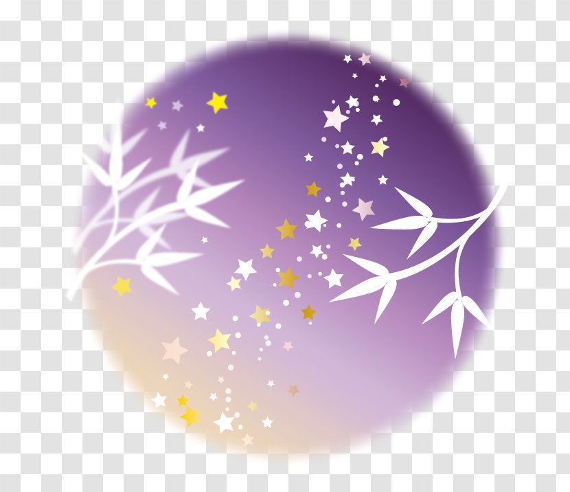 Milky Way And Bamboo Leaves That Take In The Night - Sasa - Zhi Nu Transparent PNG