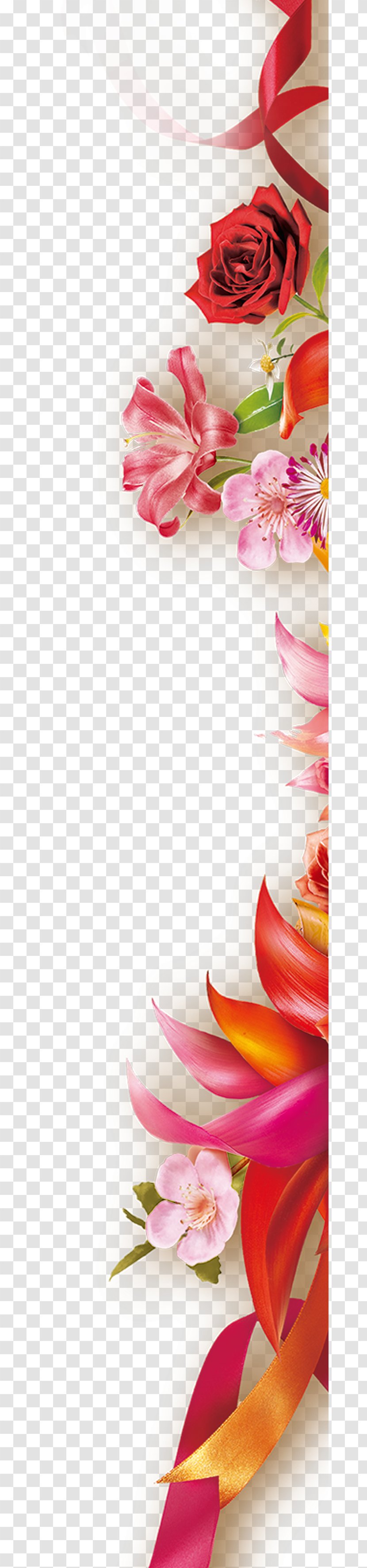 Ribbon Flower Icon - Plant - Roses Transparent PNG