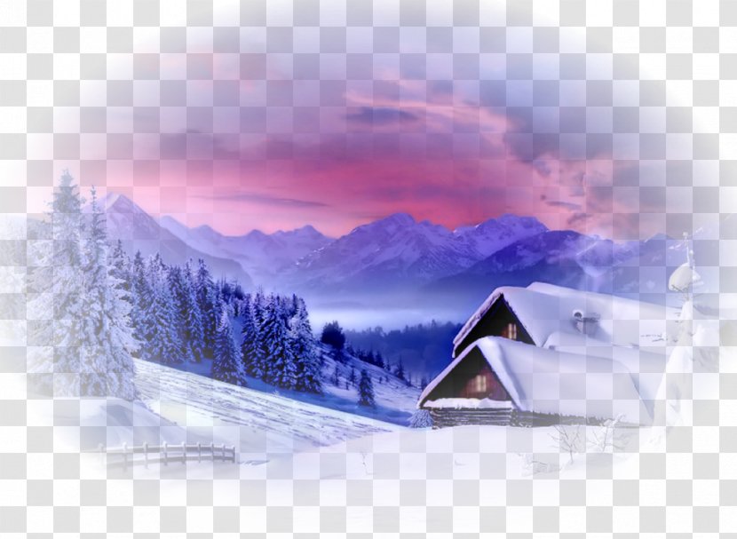 Desktop Wallpaper High-definition Television Snow Mountain Winter - Freezing Transparent PNG