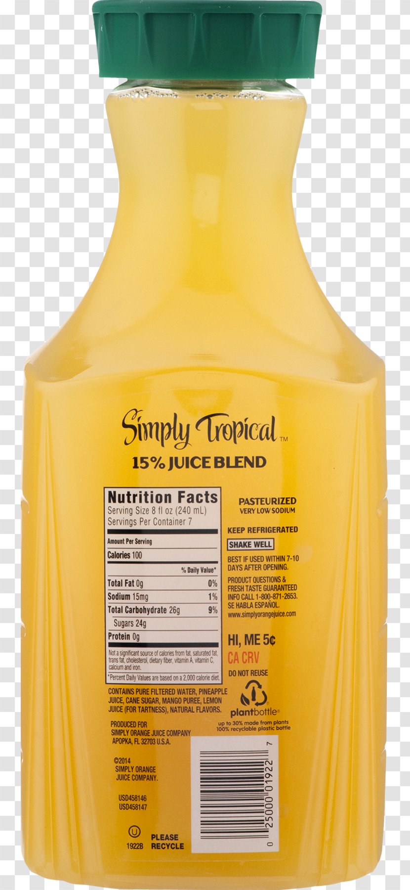 Bombardino Advocaat Simply Orange Juice Company - Drink Transparent PNG
