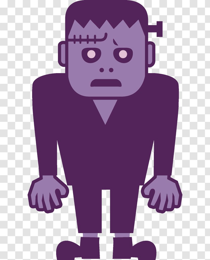 Monster Halloween - Animation Purple Transparent PNG