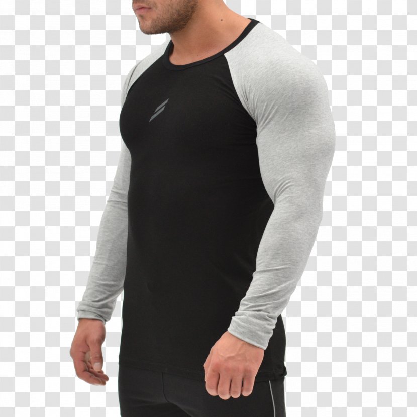 Long-sleeved T-shirt Clothing Raglan Sleeve - Black Transparent PNG