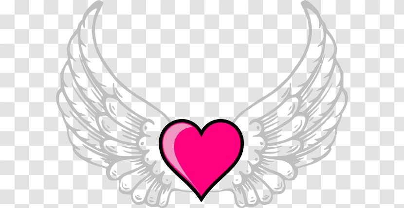 Buffalo Wing Victorias Secret Angel Clip Art - Heart - With Wings Clipart Transparent PNG
