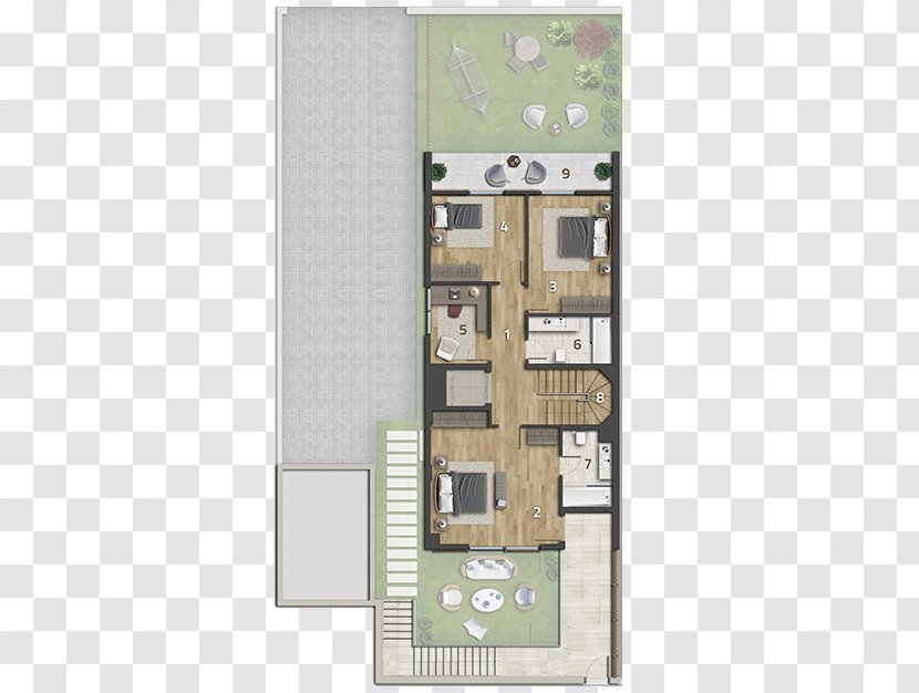 Floor Plan Villa House Kế Hoạch - Roof Transparent PNG