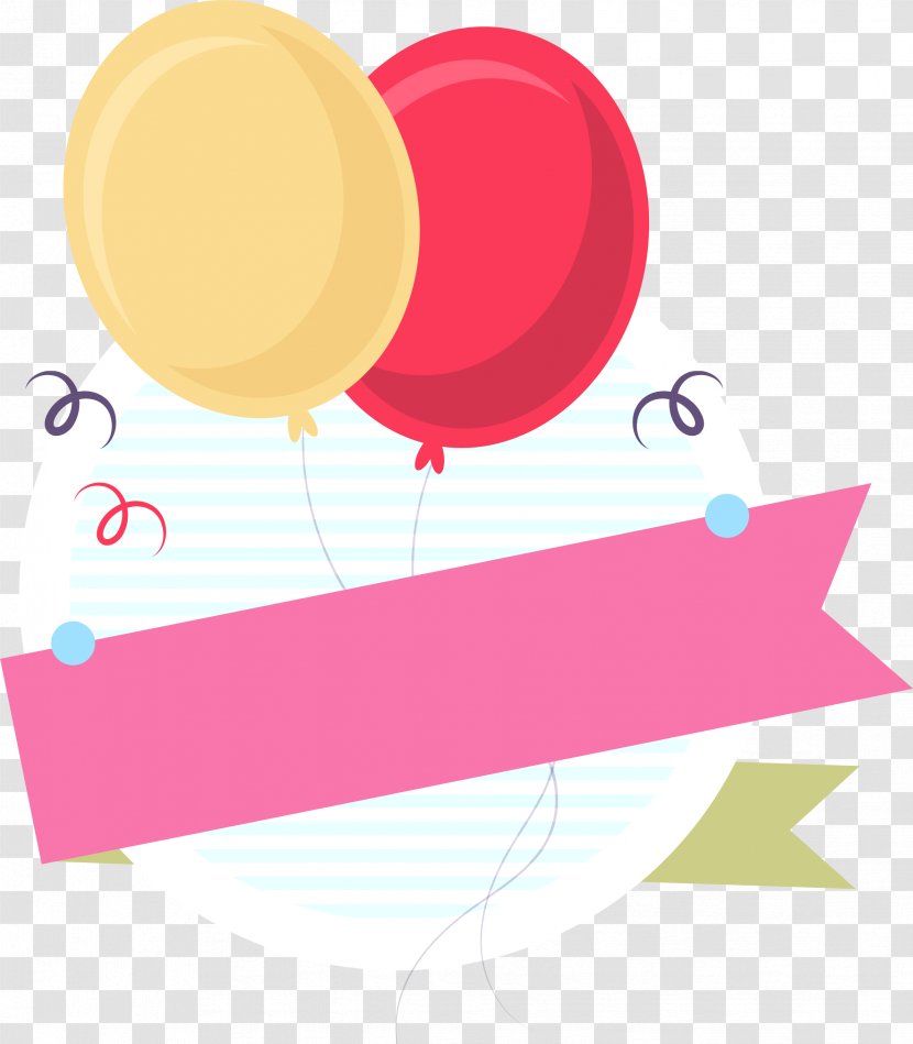 Gift Balloon Design Vector Graphics - Red Transparent PNG