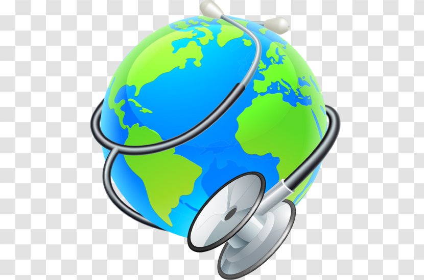 Vector Graphics Earth World Illustration Stethoscope - Royalty Payment - Heath Day Transparent PNG