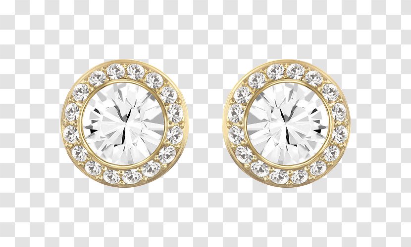 Earring Swarovski AG Gold Plating Jewellery Crystal - Jewelry Gemstone Earrings Transparent PNG