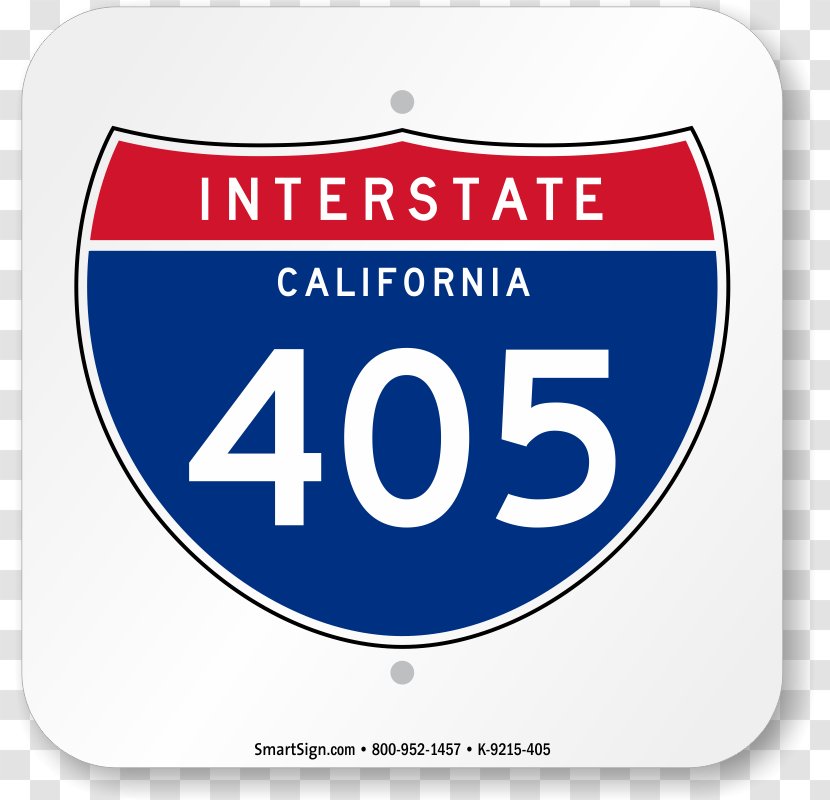 Interstate 405 10 US Highway System 70 Road - Route Number Transparent PNG