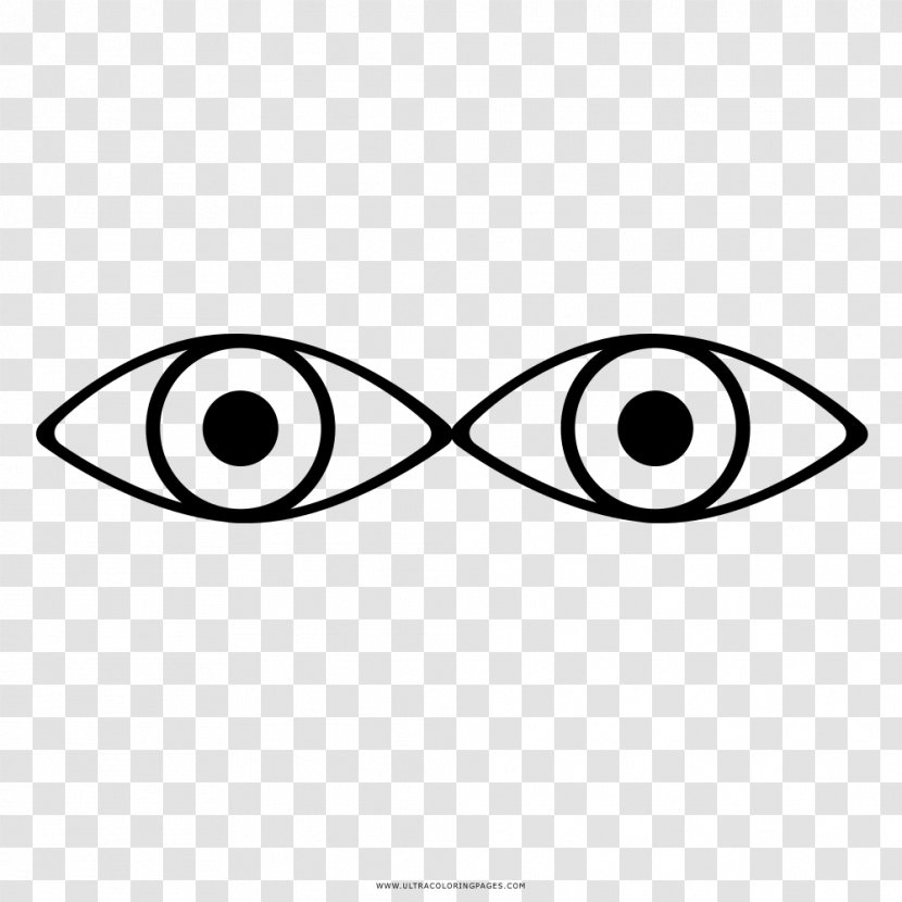 Eye Drawing Coloring Book Black And White - Symbol Transparent PNG
