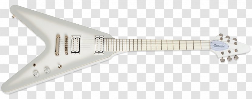 Electric Guitar Gibson Flying V Epiphone Limited Edition Brendon Small Snow Falcon String Instruments - Metalocalypse Transparent PNG