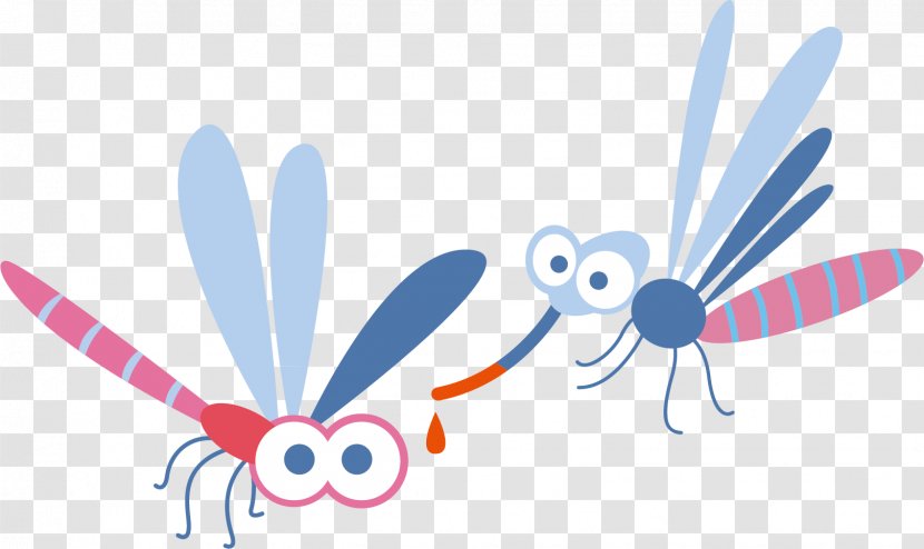 Cartoon Clip Art - Blue - Dragonfly Transparent PNG