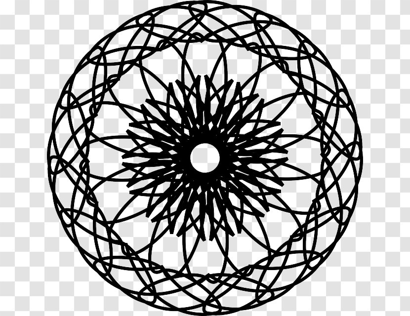 Symmetry Circle Ornament Pattern - Bicycle Wheel Transparent PNG