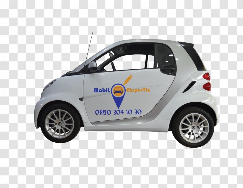 City Car Electric Vehicle Smart Fortwo - Advertising Transparent PNG