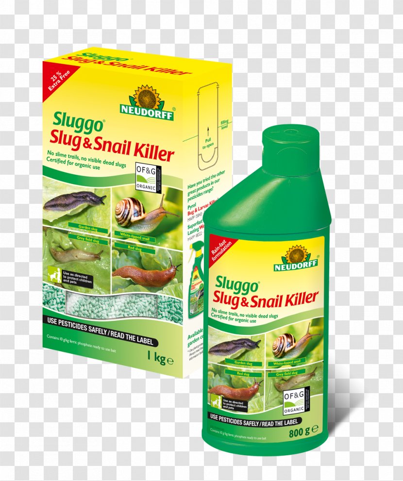 Neudorff Sluggo Slug Snail Killer Iron(III) Phosphate Garden Transparent PNG