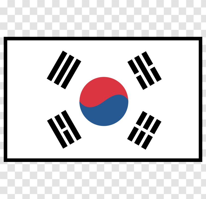 Flag Of South Korea Logo - Text Transparent PNG