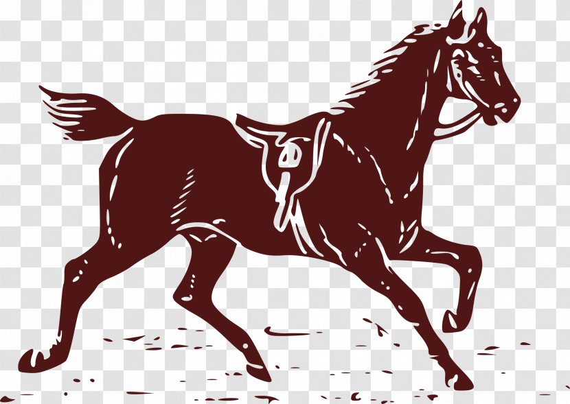 American Paint Horse Saddle Equestrian Riding Clip Art - Canter And Gallop - Donkey Transparent PNG