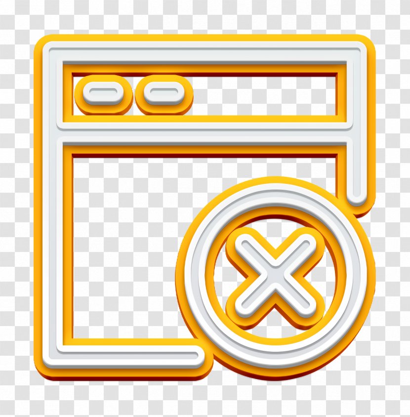 App Icon Basic Browser - Yellow - Symbol Transparent PNG