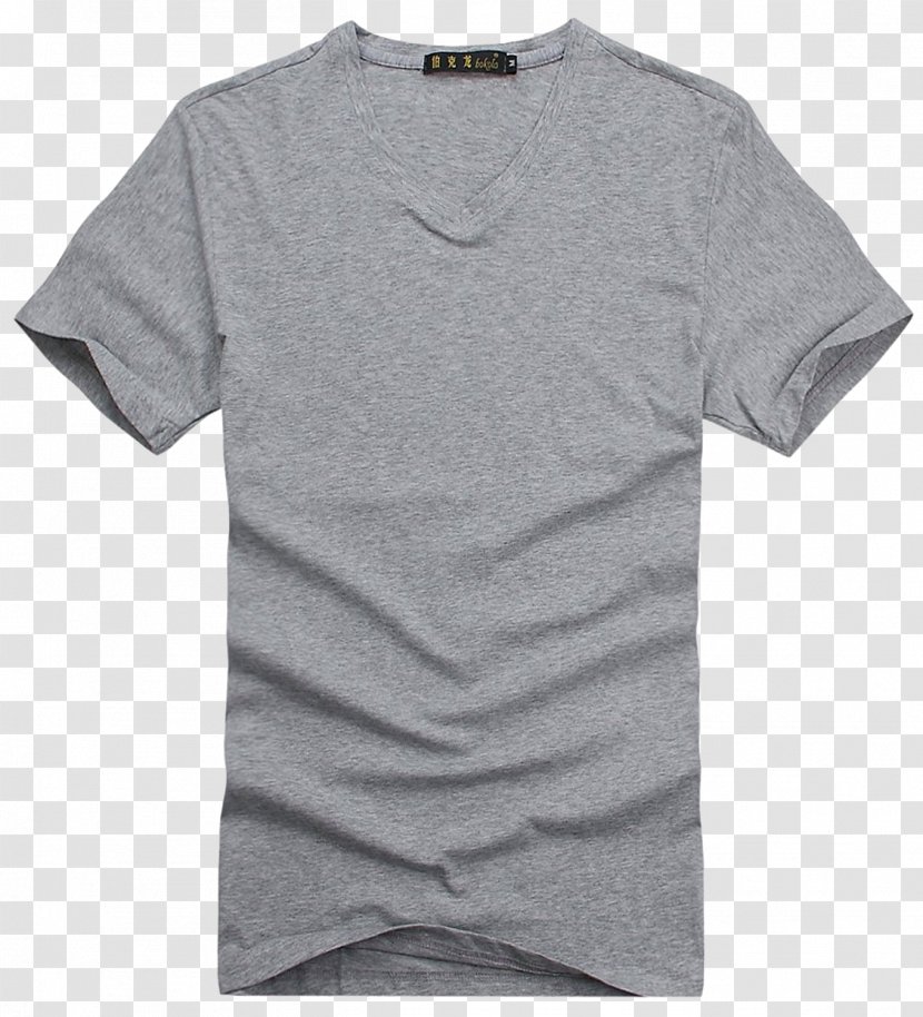 T-shirt Grey Sleeve Designer - Tshirt - Light Transparent PNG