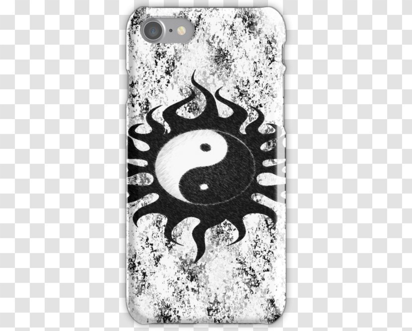 White Spritzer Mobile Phone Accessories Text Messaging Font - Monochrome - Yin And Yang Tattoo Chinese Dragon Transparent PNG