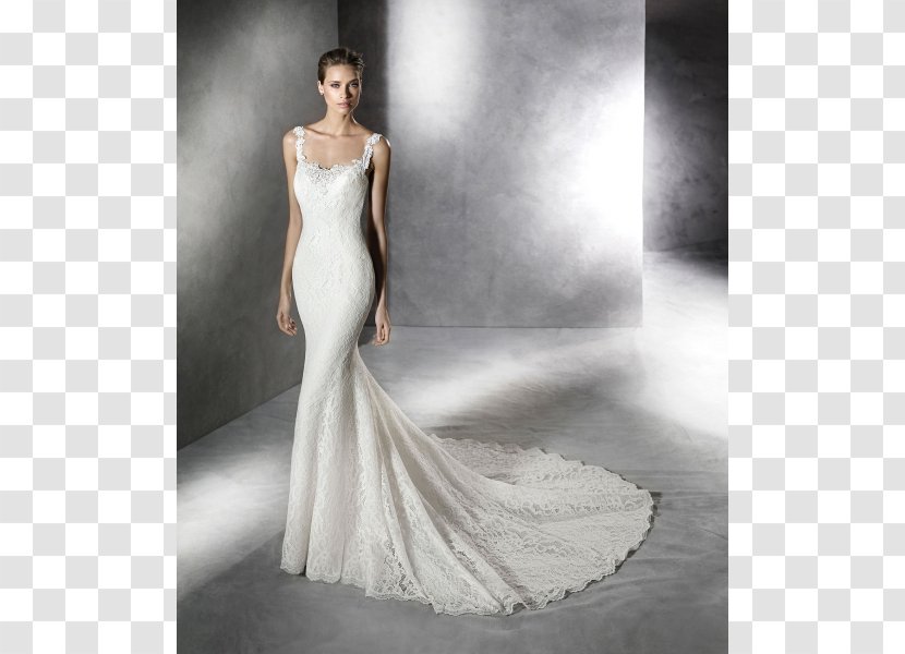 Wedding Dress Bride Pronovias Neckline - Neck Transparent PNG