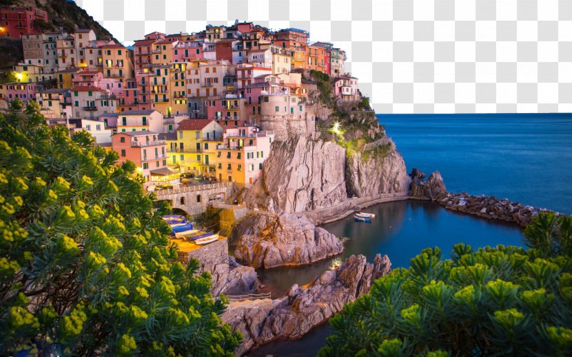 Manarola Vernazza Riomaggiore Ligurian Sea Wallpaper - Display Resolution - Italy Cinque Terre Four Transparent PNG