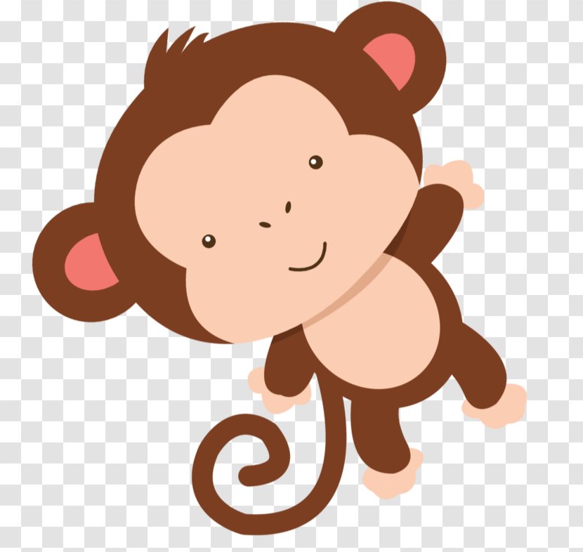 Baby Shower Infant Child Diaper Clip Art - Flower - Monkey Transparent PNG