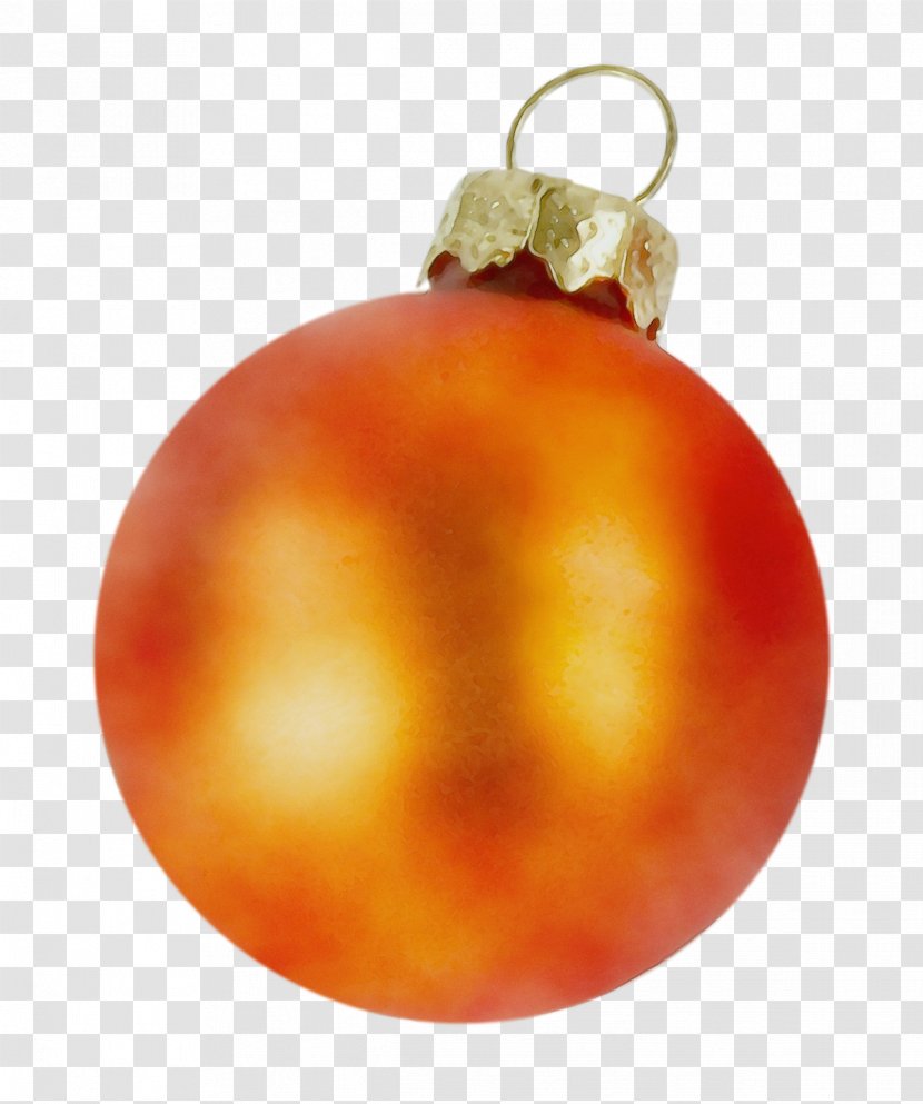 Christmas Ornament - Orange - Ball Sphere Transparent PNG