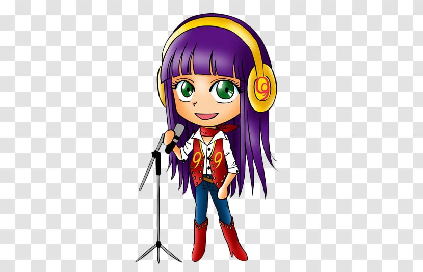 Microphone Cartoon Aurkezle - Cute Host Transparent PNG