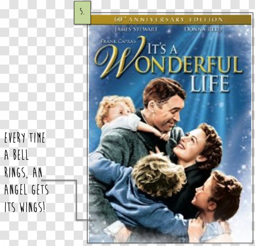 George Bailey Film Poster Bedford Falls Classic Movies - Pocketful Of Miracles - Wonderful Tourist Transparent PNG
