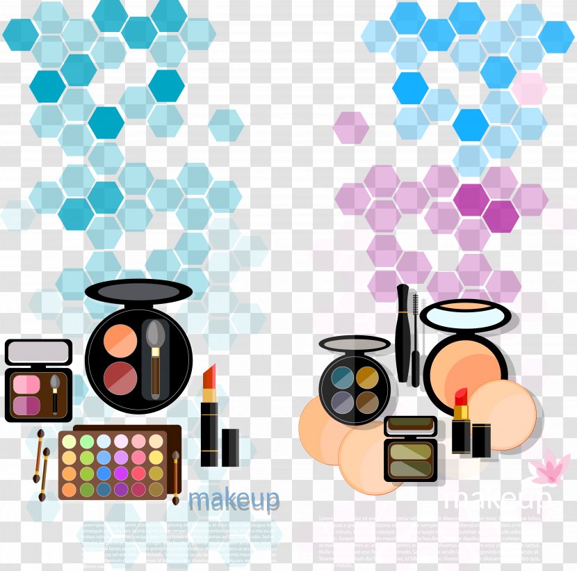 Eye Shadow Cosmetics Make-up - Floating Blue-violet Makeup Transparent PNG
