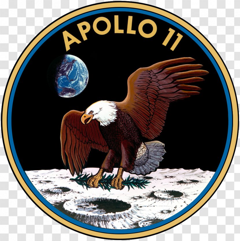 Apollo 11 Program 12 Mission Patch - Nasa Insignia - Navy Transparent PNG