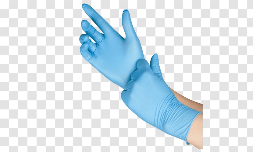 Medical Glove Nitrile Rubber Latex - Puncture Resistance - Finger Transparent PNG