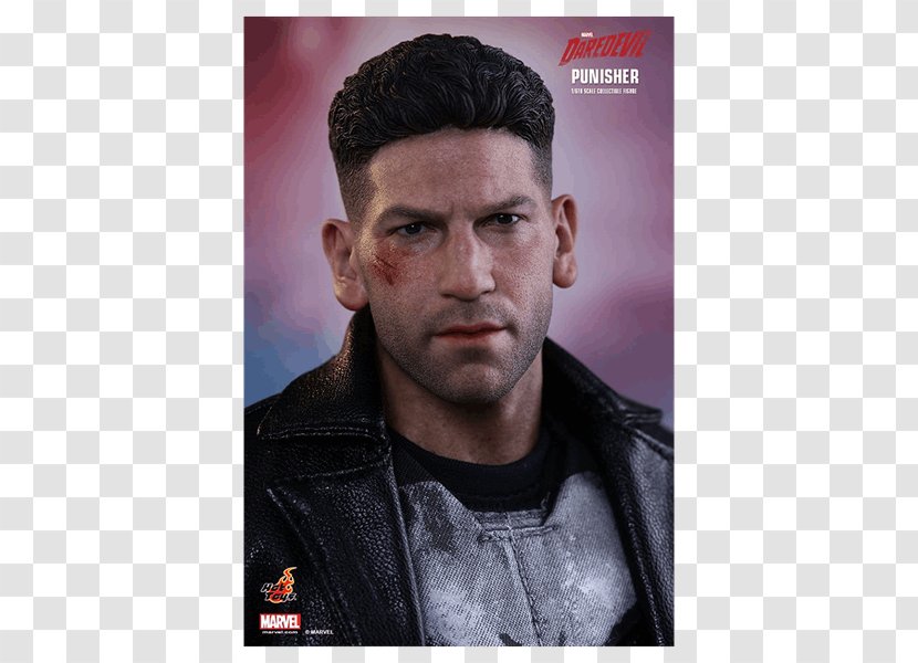 Jon Bernthal The Punisher Hot Toys Limited - Facial Hair - Toy Transparent PNG