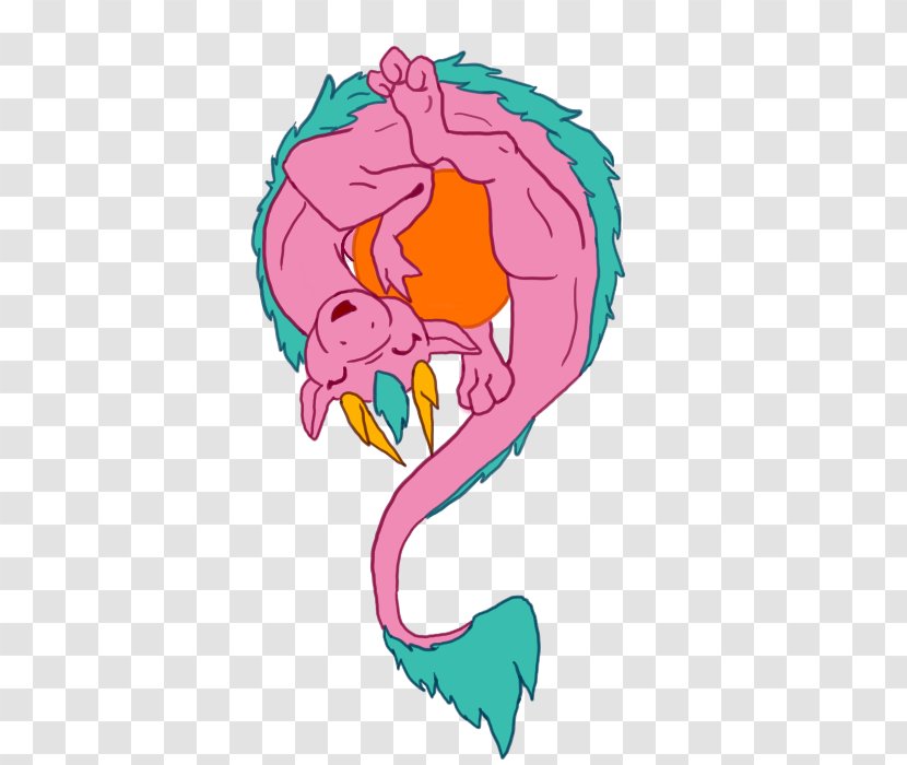 Mammal Clip Art Illustration Mermaid Pink M - Heart Transparent PNG