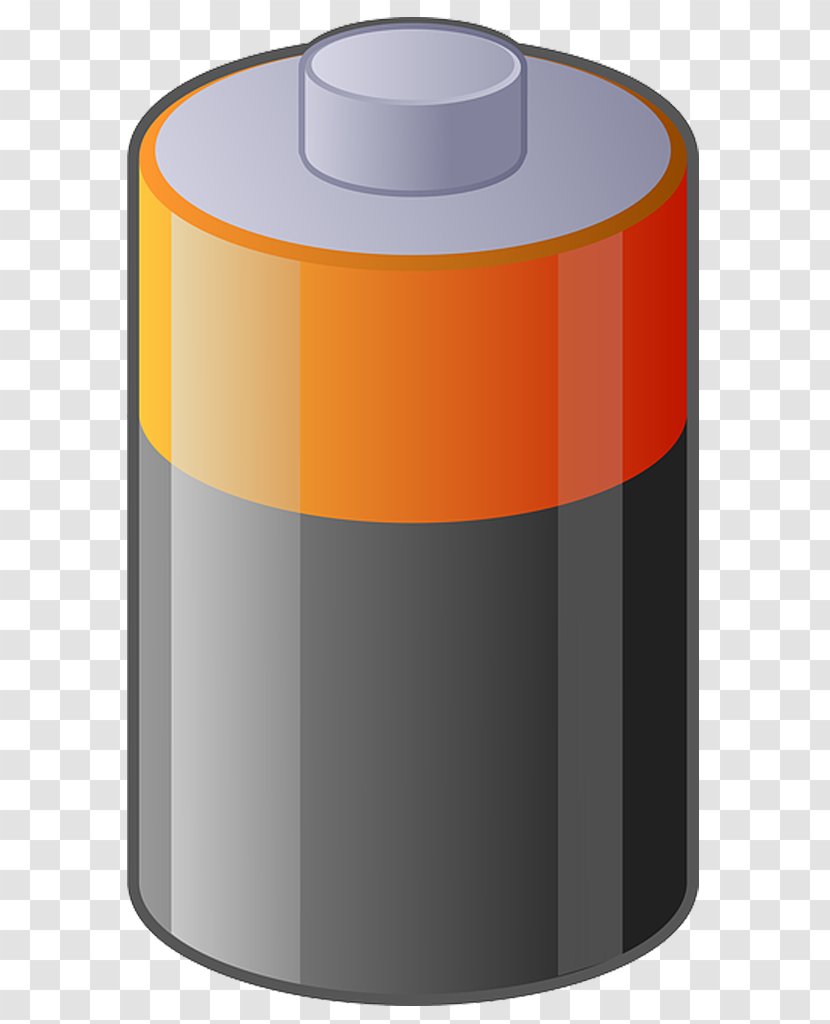 Battery Charger Nine-volt Electric Clip Art - Orange - Automotive Transparent PNG