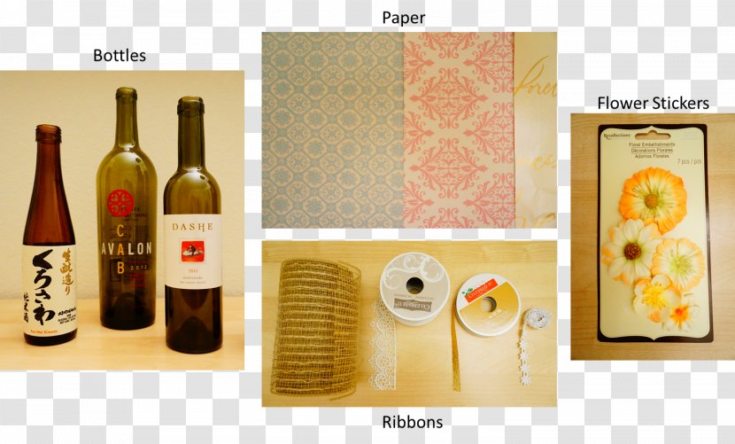 Liqueur Wine Material Bottle Paper - Glass Transparent PNG