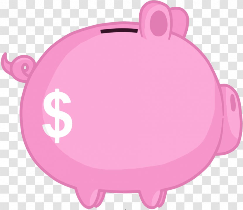 Pac-Man Pig Magenta Purple Lilac - Piggy Bank Transparent PNG