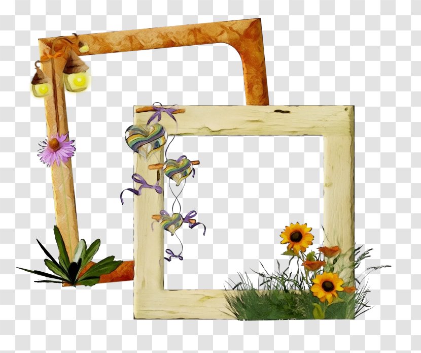 Watercolor Floral Frame - Umbrella - Plant Wildflower Transparent PNG