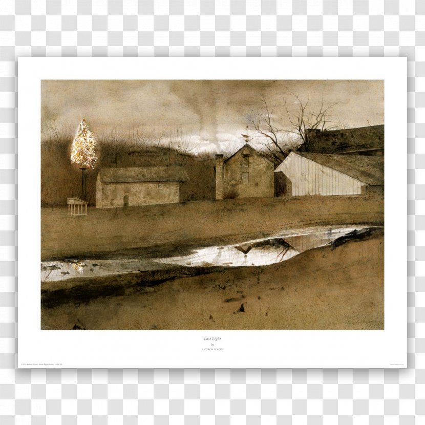 Greenville County Museum Of Art Christina's World Brandywine River Painting - Jamie Wyeth - Watercolor Winter Transparent PNG