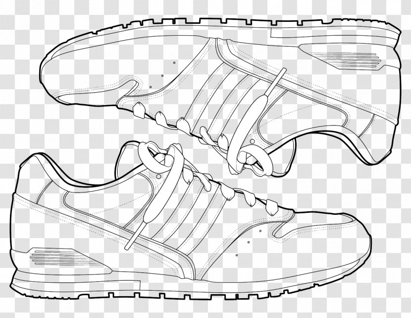 Sneakers Converse Shoe Coloring Book Nike - Black Transparent PNG
