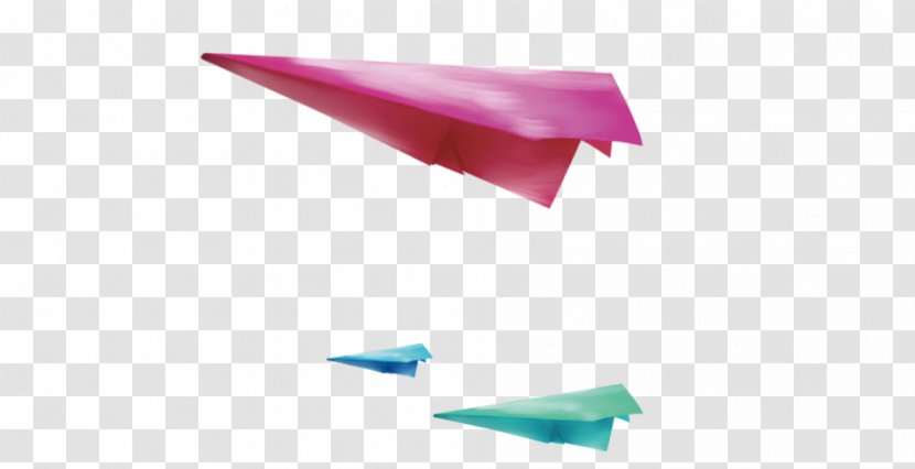 Origami Paper Triangle - Airplane Transparent PNG
