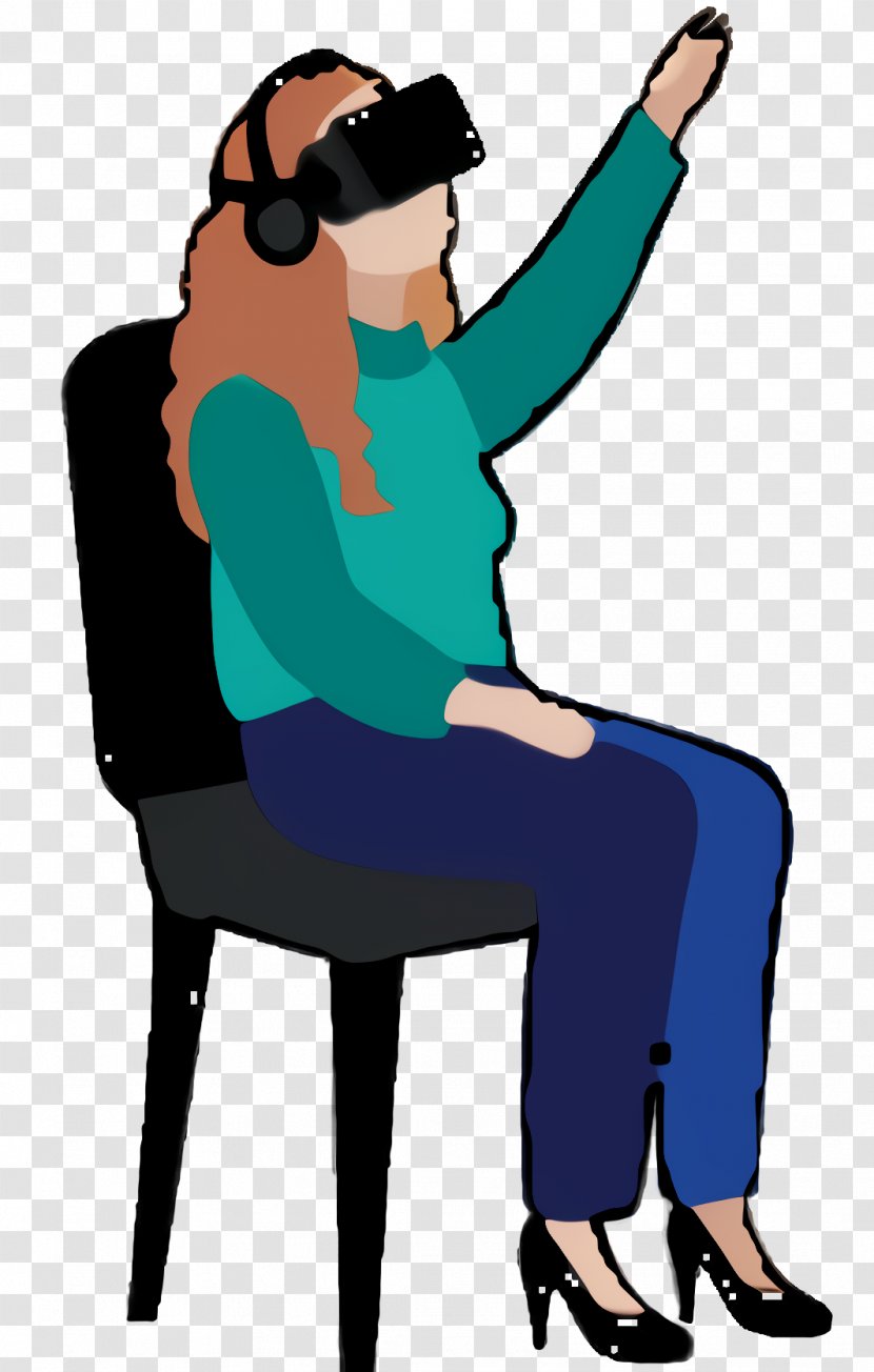 Virtual Reality Sitting - Human Transparent PNG