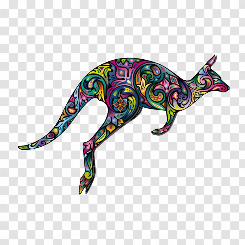 Tattoo Drawing Animal - Reptile - Creative Design Kangaroo Transparent PNG