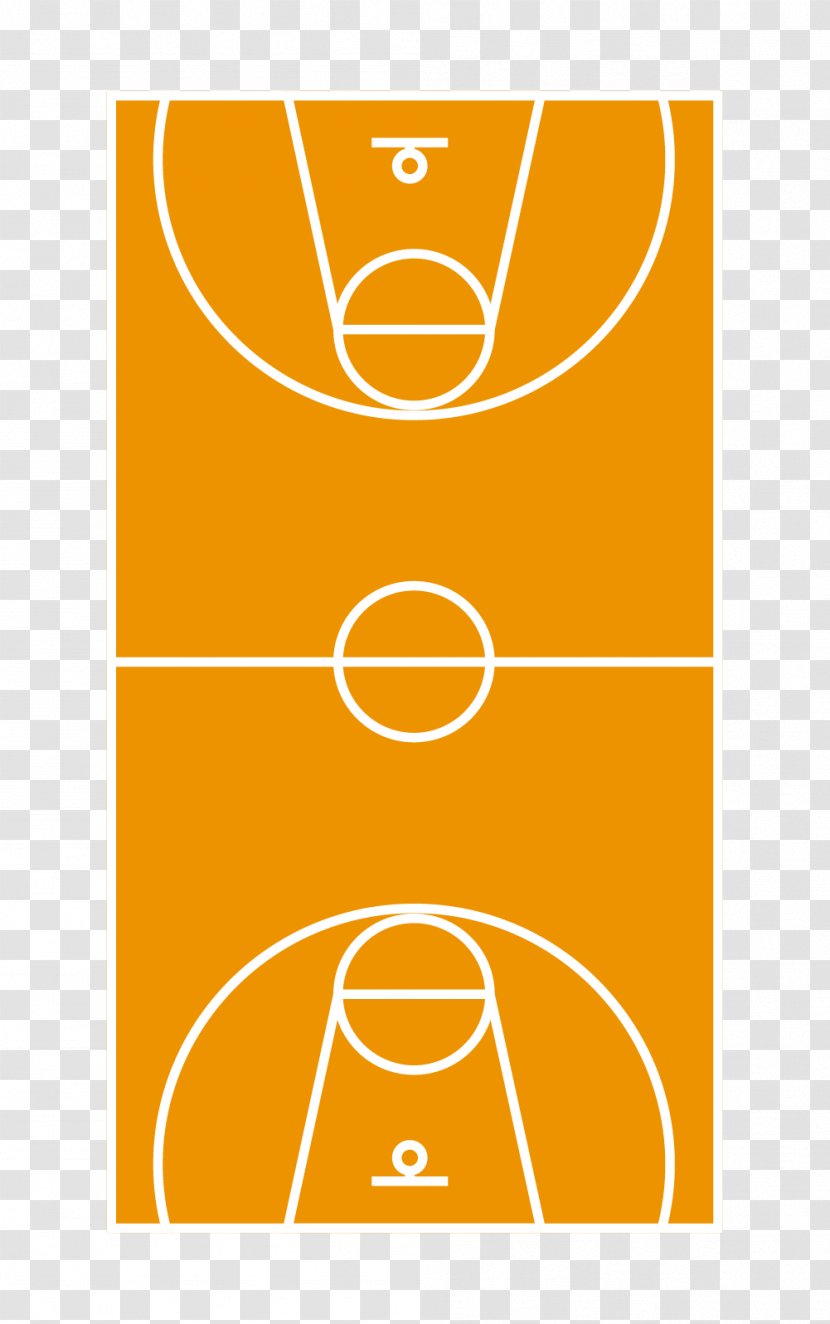 Basketball Court Clip Art - Area - Yellow Transparent PNG